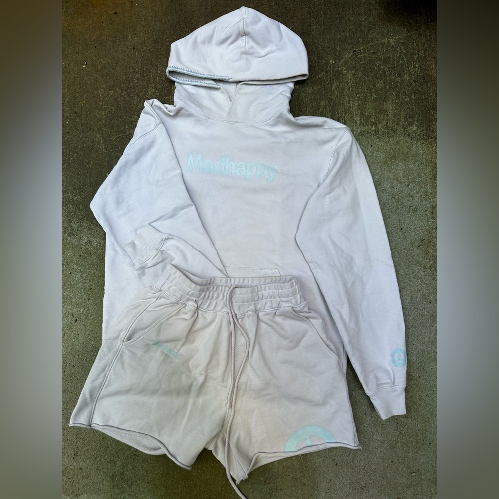Madhappy Sweat Set Shorts and Hoodie Small